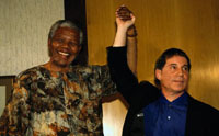 Con Nelson Mandela