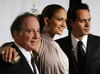 Paul Simon Jennifer Lopez y Marc Anthony