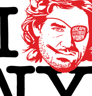 Escape de Nueva York, camiseta, Scape from New York,  Shirt,  Tee