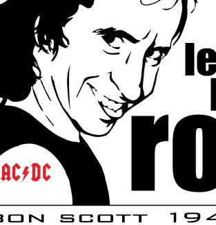Bon Scott AC/DC camiseta